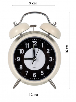 К31001 Часы-будильник с подсветкой 10 см(светится в темноте)