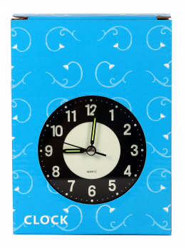 К31004 Часы-будильник с подсветкой 10 см(светится в темноте)
