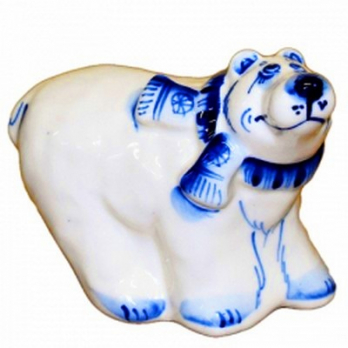 Белый медведь, 13 см, арт 4118