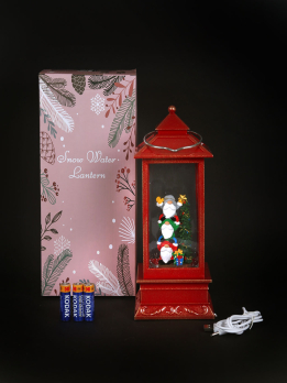 К31147 Фонарь новогодний 31*10,5*10,5см (USB+музыка)(12)