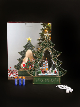 К31149 Фонарь новогодний 29*23*40см (USB+музыка)(12)