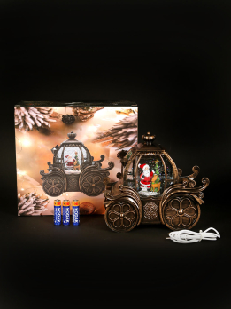 К31201 Фонарь новогодний USB+музыка 17*20*11 см (12)