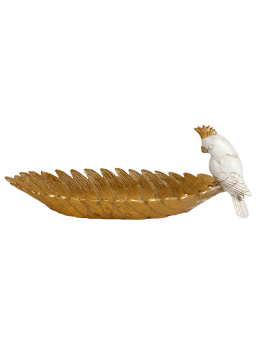К210503-А Тарелка декоративная с птичкой 30,5*14,3*11,5 см (9)