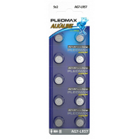 Батарейки Pleomax AG7 (399) LR926, LR57 Button Cell 