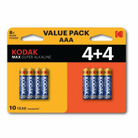 Батарейки Kodak LR6 4+4BL MAX SUPER Alkaline AAA