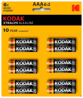 Батарейки Kodak LR6-12BL perforated (6x2BL) XTRALIFE Alkaline