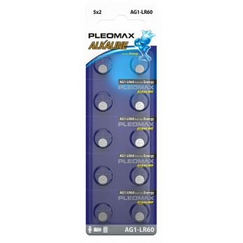 Батарейки Pleomax AG1 (364) LR621 LR60 Button Cell 