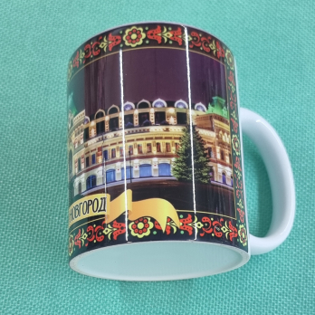22926-21 Кружка фарфор Виды города