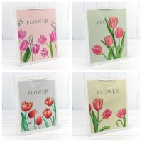 Пакет подарочный с тиснением "Flower" (микс) 26*32*10 1/20