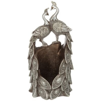 146-1760 ПОДСТАВКА ДЕКОРАТИВНАЯ ПОД БУТЫЛКУ "ПАВЛИНЫ" 16,5*16,3*32,2 СМ											