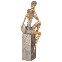 146-1745 ФИГУРКА ДЕКОРАТИВНАЯ "ДЕВУШКА" 11,5Х8,5Х33,5СМ											