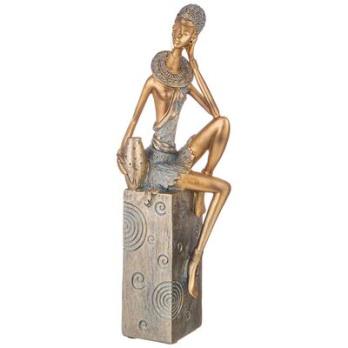 146-1745 ФИГУРКА ДЕКОРАТИВНАЯ "ДЕВУШКА" 11,5Х8,5Х33,5СМ											